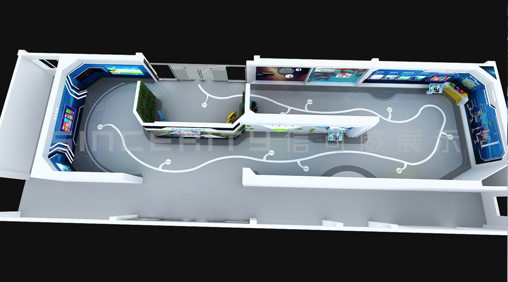 瀚藍環(huán)境環(huán)保企業(yè)展廳設(shè)計