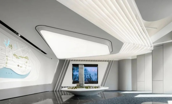 萬科濱海云中心辦公展廳設(shè)計