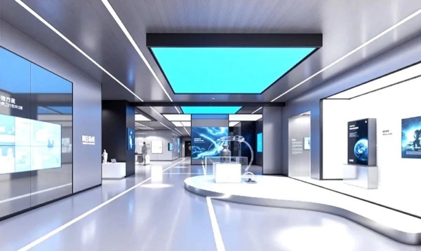 極簡(jiǎn)科技風(fēng)展廳解碼未來(lái)企業(yè)的空間語(yǔ)言