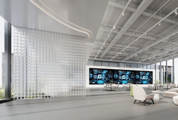 安得智聯(lián)辦公樓中庭展廳設計