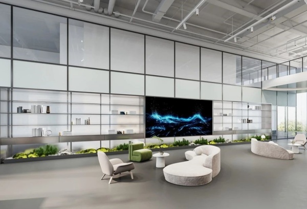 安得智聯(lián)辦公樓中庭展廳設計