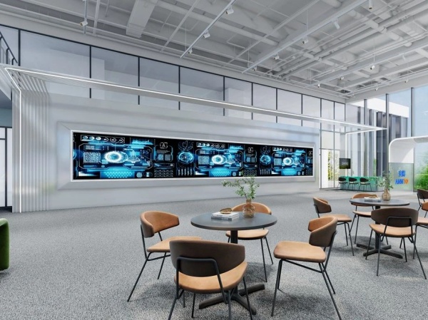 安得智聯(lián)辦公樓中庭展廳設計