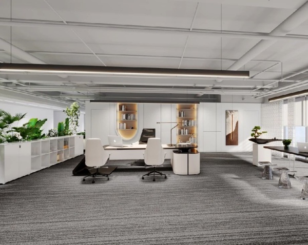 安得智聯(lián)辦公樓中庭展廳設計