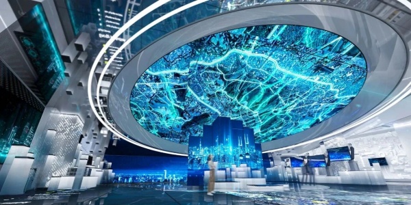 開放式·數(shù)字經(jīng)濟(jì)科技展館展廳設(shè)計(jì)分享