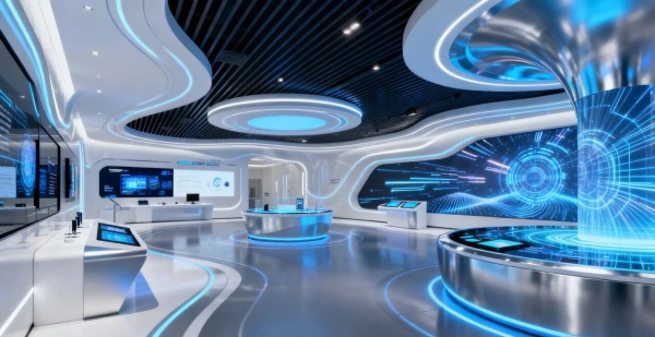 智能硬件企業(yè)展廳設計怎么做才能凸顯科技先鋒感？