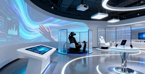 智能硬件企業(yè)展廳設計怎么做才能凸顯科技先鋒感？