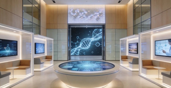 生物醫(yī)藥企業(yè)展廳設計怎么做才能凸顯專業(yè)權威？