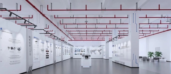 智能無(wú)人系統(tǒng)企業(yè)展廳設(shè)計(jì)施工