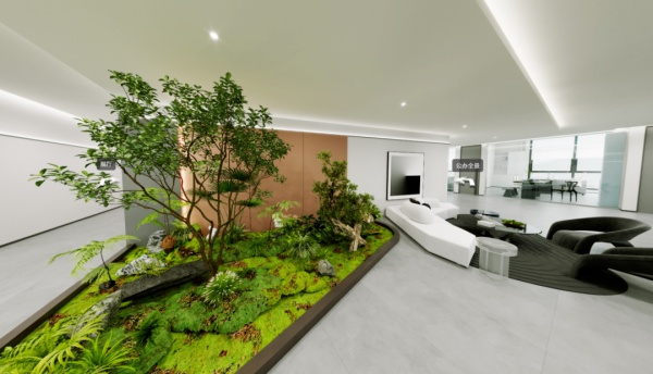 現(xiàn)代辦公室展廳設計