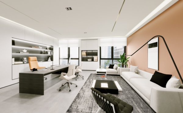 現(xiàn)代辦公室展廳設計