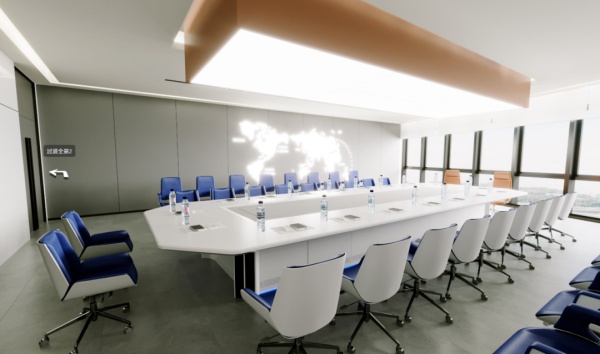 現(xiàn)代辦公室展廳設計