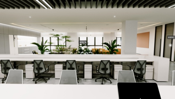 現(xiàn)代辦公室展廳設計