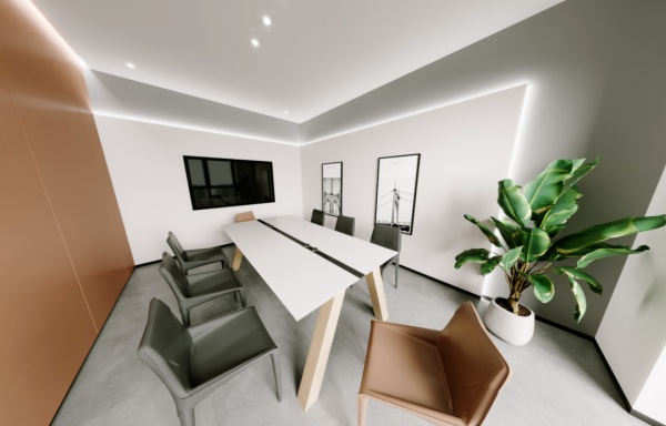 現(xiàn)代辦公室展廳設計