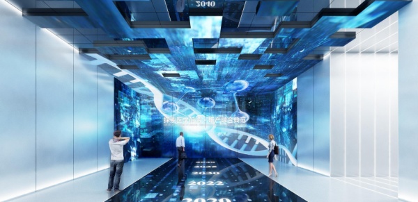 展廳展館中常用的4種藍(lán)色系