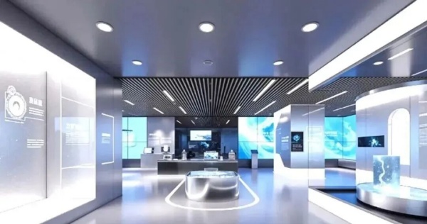 極簡科技風展廳：用空間語言對話未來