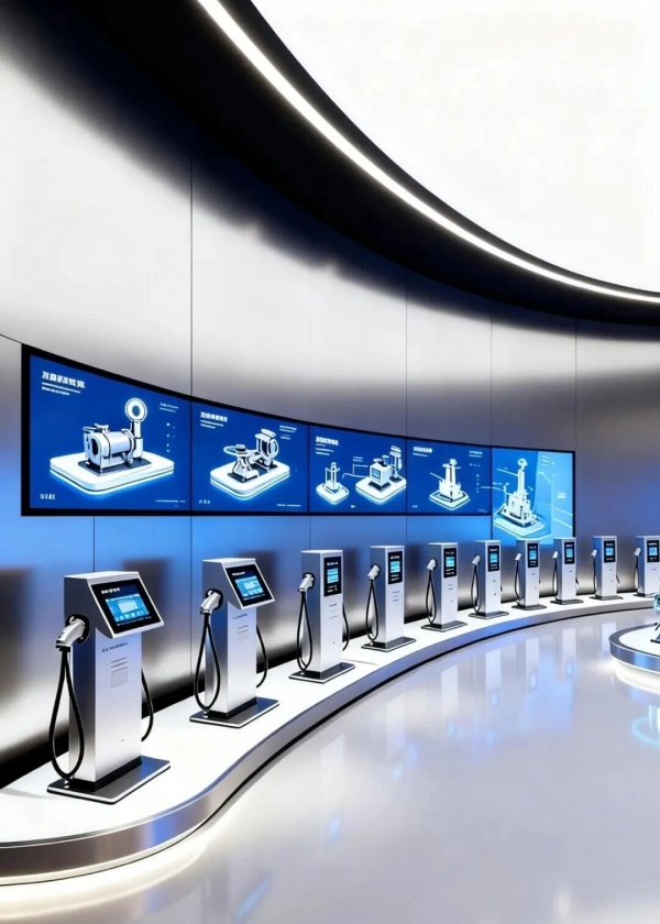 科技展廳設計｜用光影與線條，重構工業科技美學